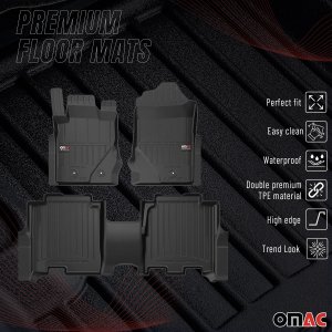 Ford Bronco Floor Mat - Omac - Proline Premium TPE - Black - 2021-2024